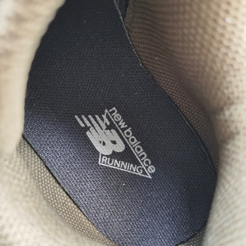 New Balance Men's Gray and Brown/Olive Athletic Sneakers - Picture 4 of 6